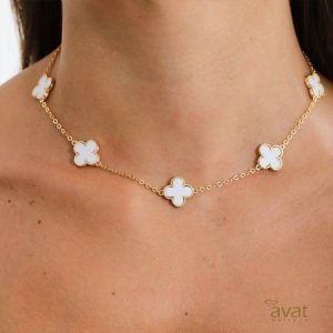 گردنبند ونکلیف سفید