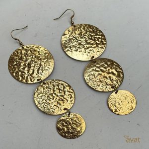 گوشواره کوبه ای برنج هندی