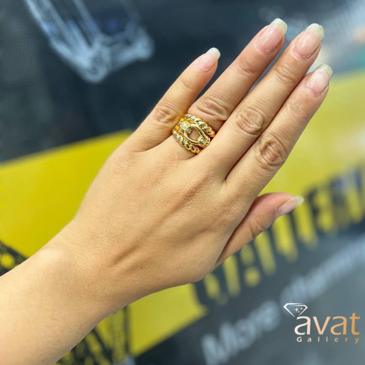 انگشتر پورتوفینو نگین دار کد p1 1 خرید انگشتر پورتوفینو نگین دار