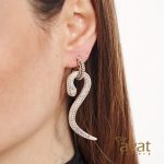 گوشواره زنانه طرح مار