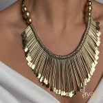 گردنبند سرخپوستی برنج هندی