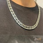 گردنبند لاتی نقره ای