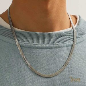 قیمت زنجیر هرینگبون 5 میل استیل