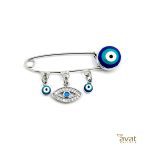 سنجاق سینه چشم نظری طرح جواهری