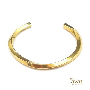 بنگل پیچ استیل طلایی