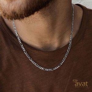 زنجیر فیگارو استیل 4 میل