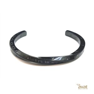 دستبند ( بنگل ) حروف یونانی مشکی