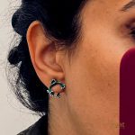 گوشواره مینیمال قورباغه