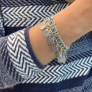 دستبند کروم سکه ای