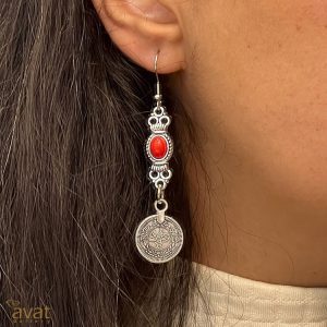 گوشواره کروم سکه ای