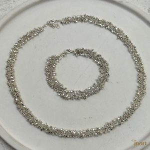 گردنبند خوشه انگور برنج هندی