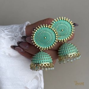 گوشواره رنگی هندی