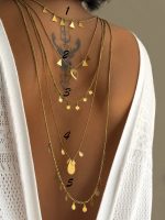 گردنبند برنج هندی طلایی