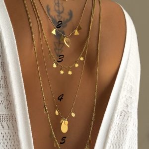 گردنبند برنج هندی طلایی
