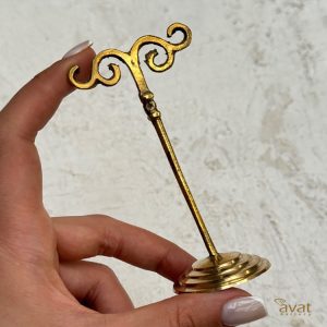 استند گوشواره برنج طلایی