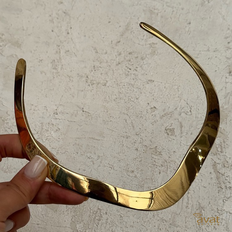 طوق-ایینه-هندی-برنج-هندی طوق آیینه ای برنج هندی