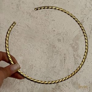 طوق-هندی-طلایی-پیچی