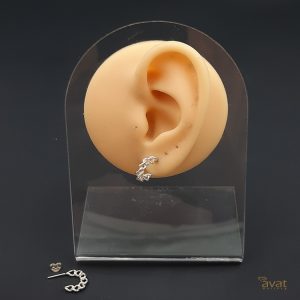 گوشواره میخی نقره کارتیر