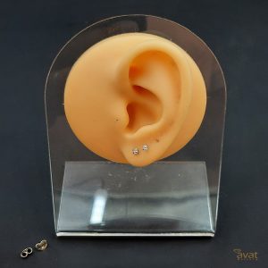 گوشواره نقره تک نگین