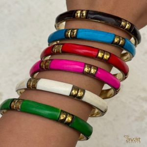 النگو رنگی یک سانتی برنج هندی