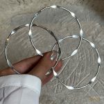 النگو متصل نقره ای سه تایی