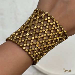 دستبند لانه زنبوری برنج هندی