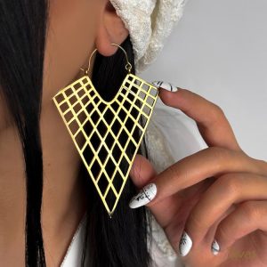 گوشواره برنج هندی کشکولی