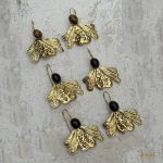 گوشواره برنج هندی مدل شاپرک