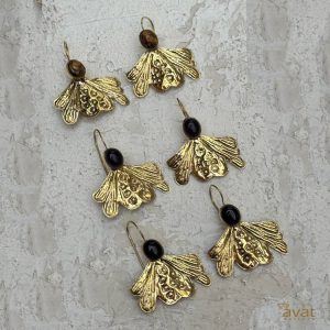 گوشواره برنج هندی مدل شاپرک