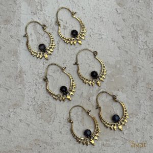 قیمت خرید گوشواره کشکول هندی طلایی