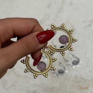 گوشواره کشکولی برنج هندی