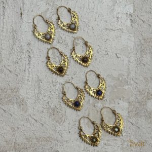 گوشواره کشکولی طلایی کوچک