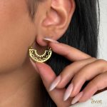 گوشواره مینیمال هندی کشکولی